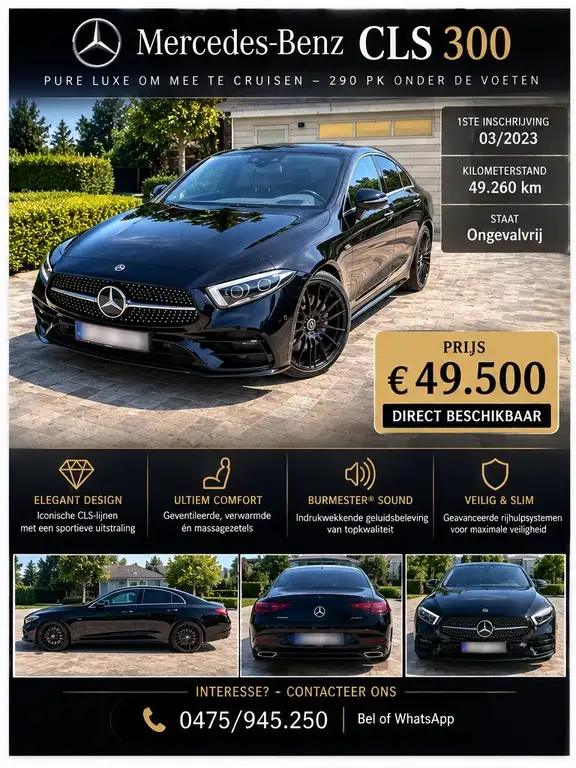 Mercedes-Benz CLS 300 2023 из Европы — купить под ключ