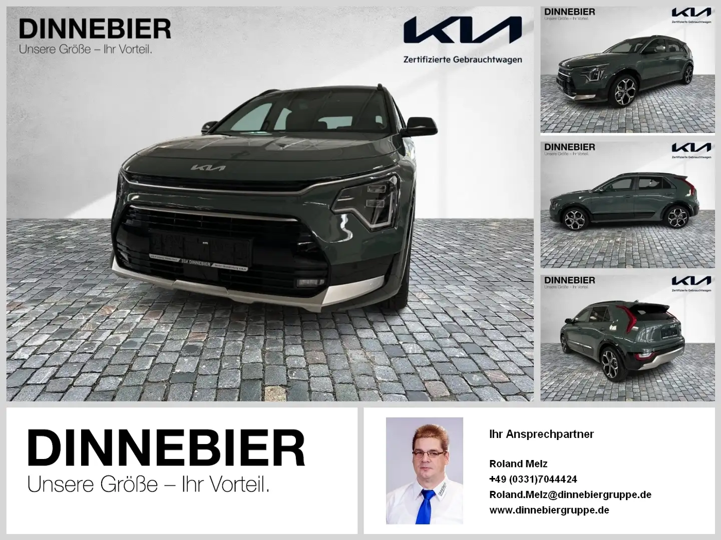 Kia Niro Spirit 1.6 HEV LED+Navi+Kamera+Glasdach Verde - 1