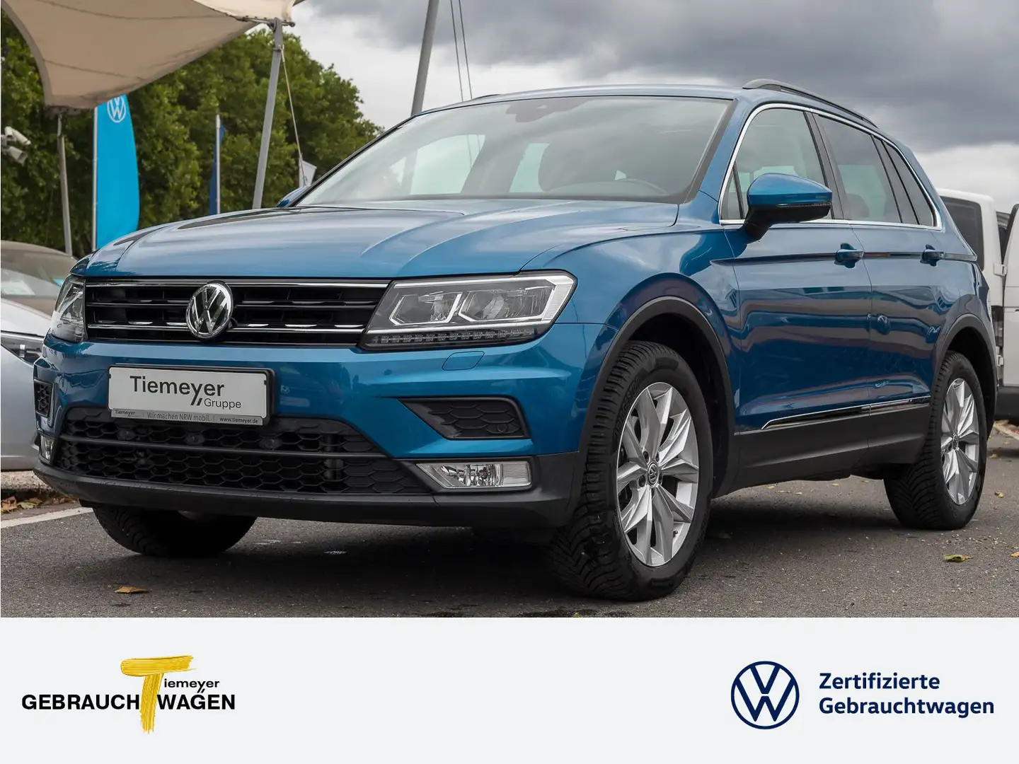 Volkswagen Tiguan 2.0 TDI DSG 4M AHK PANO NAVI STHZG LED Bleu - 1