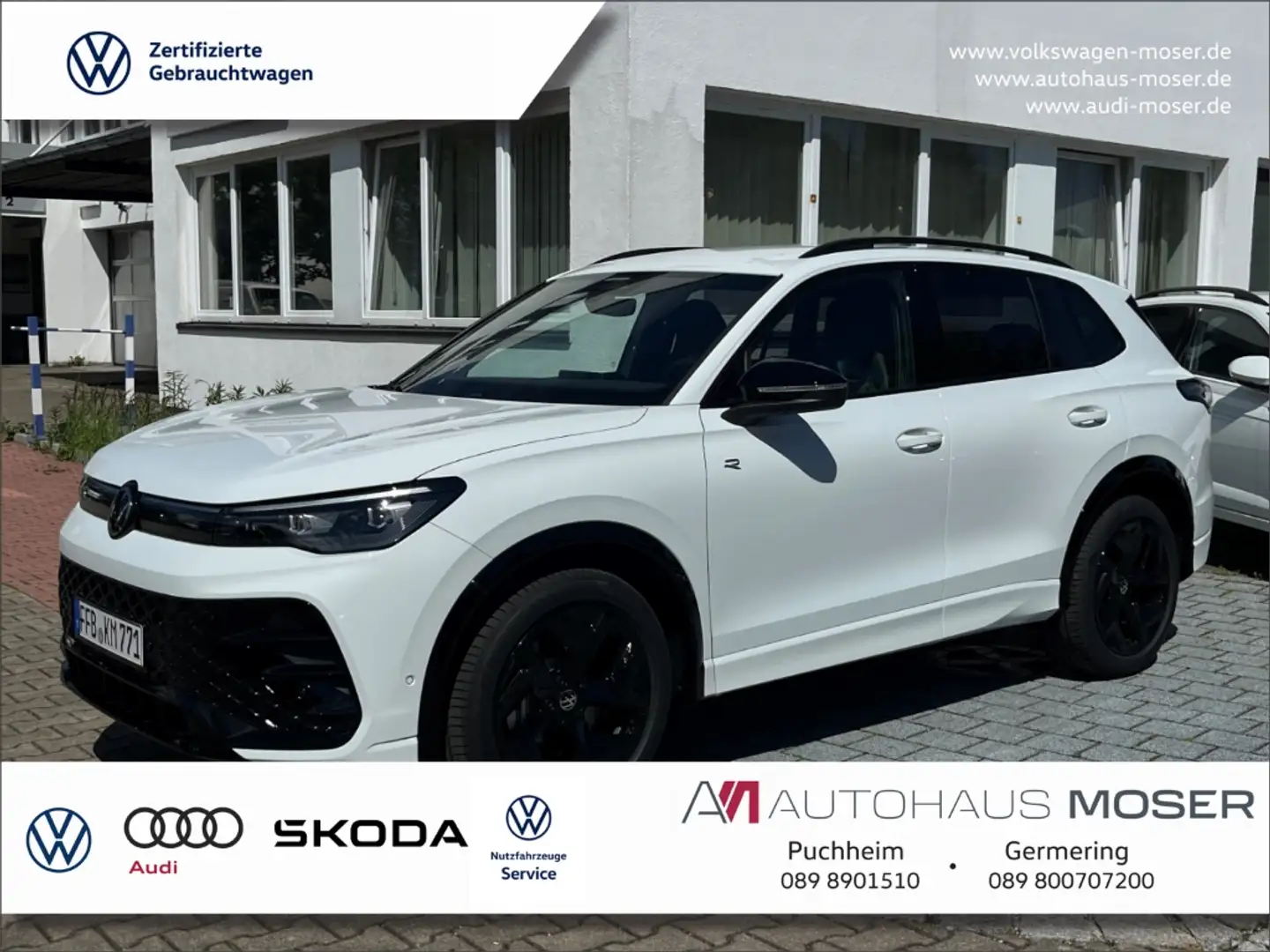 Volkswagen Tiguan 2.0TSI 4M DSG R-Line AHK*Navi*Black*Keyless!! Weiß - 1