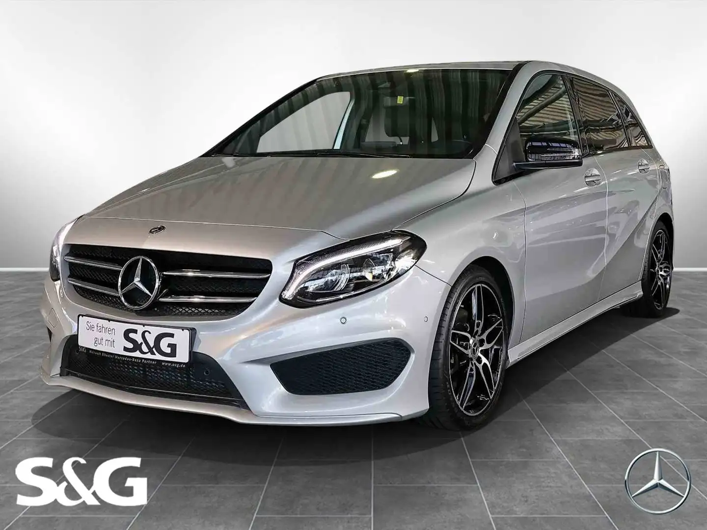 Mercedes-Benz B 180 AMG AHK+TOTWINKEL+NIGHT PAKET+SPURHALTE+18 Silber - 1
