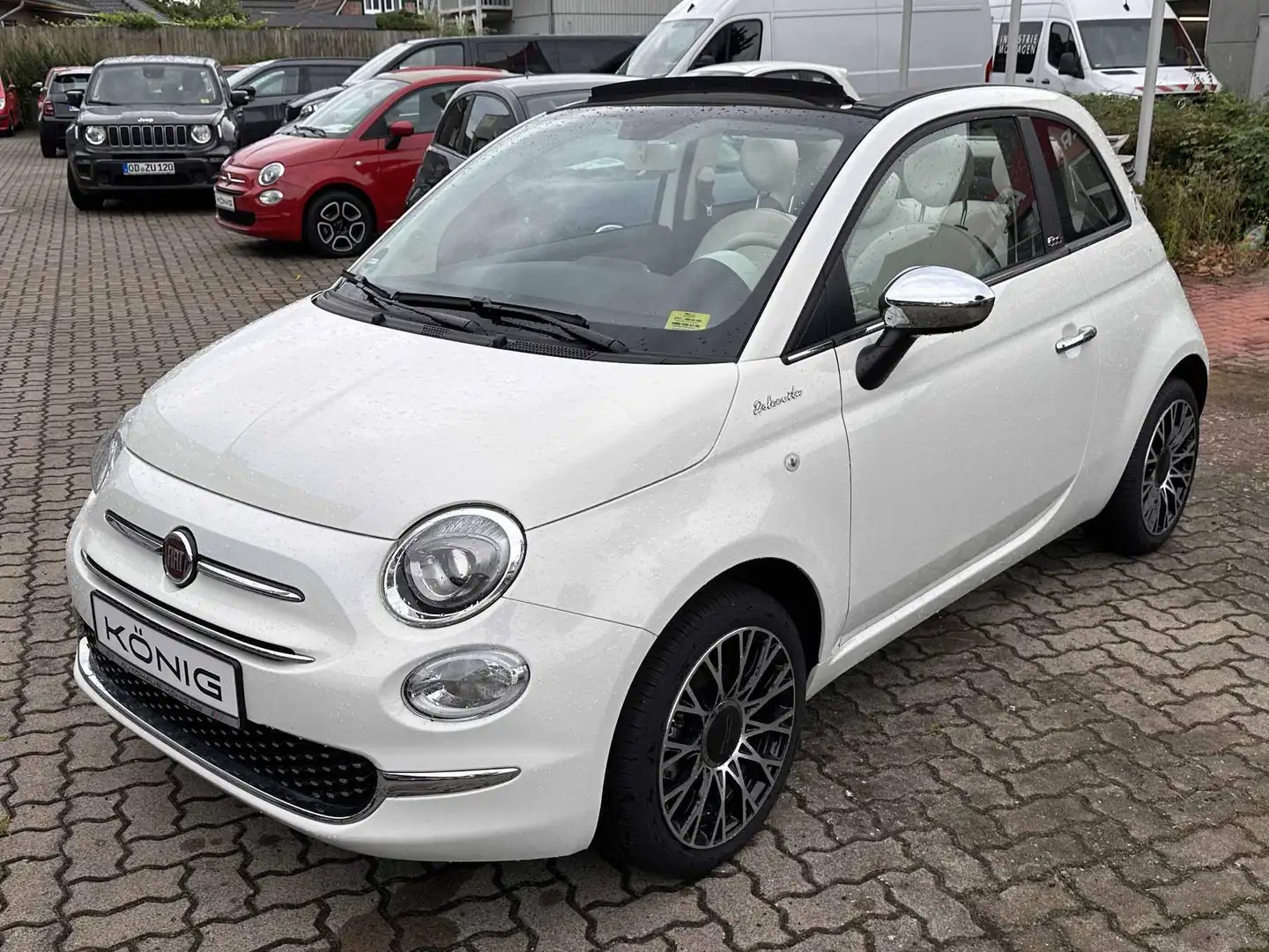 Fiat 500C 1,0 PIU Dolcevita Navi PDC Klimaautomatik Weiß - 1
