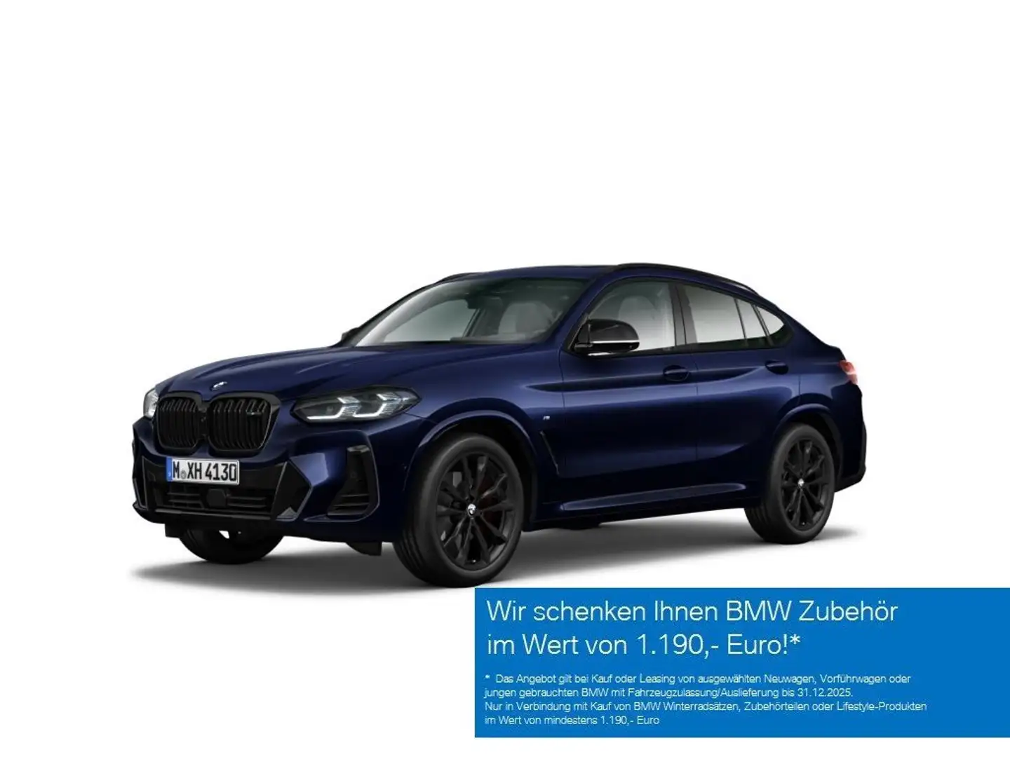 BMW X4 M 40d Head-Up Harman Kardon Standhzg. Lenkradhzg. Te Modrá - 1