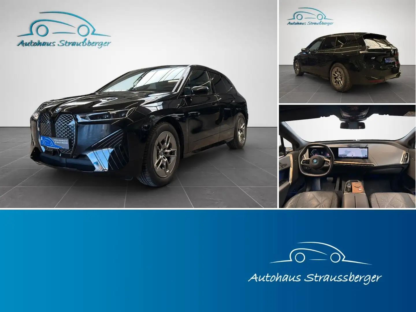 BMW iX 50 xDrive Sport Pano ACC 360° AHK Laser H&K Schwarz - 1