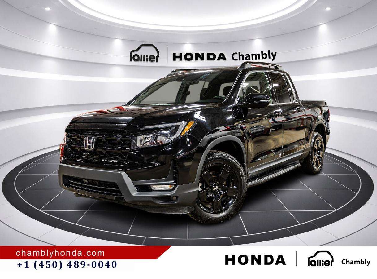 2024 Honda Ridgeline Black Edition AWD I CUIR I TOIT OUVRANT I MAGS I D