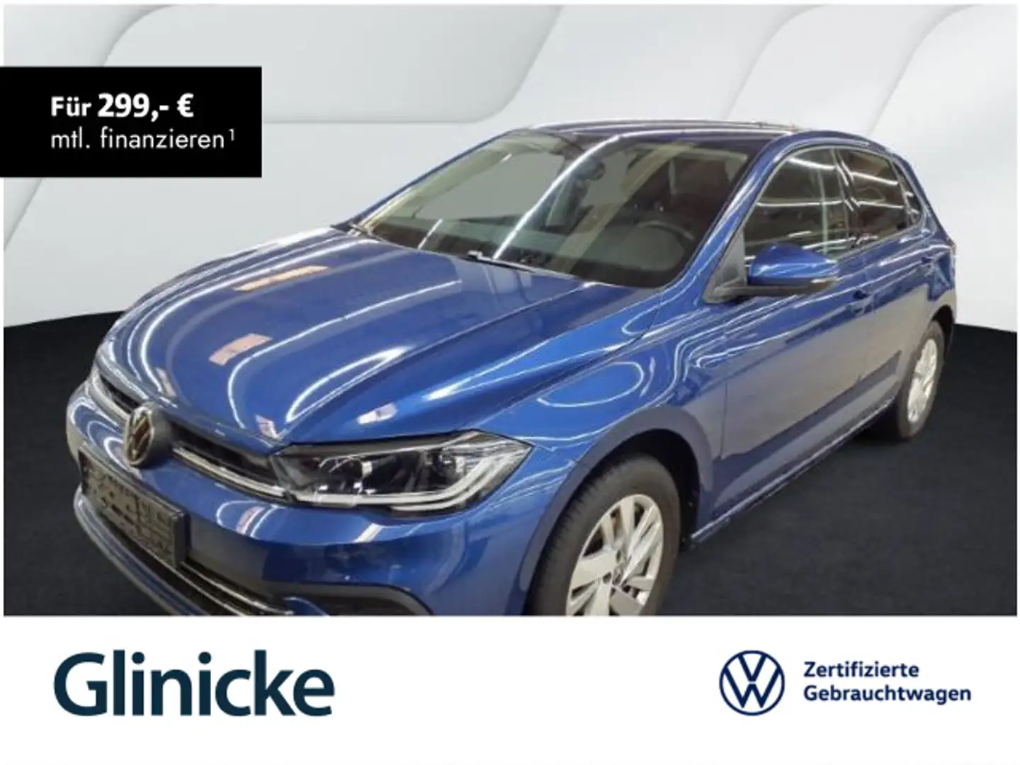 Volkswagen Polo 1.0 TSI DSG Style LED Navi Sitzhzg. USB Blau - 1