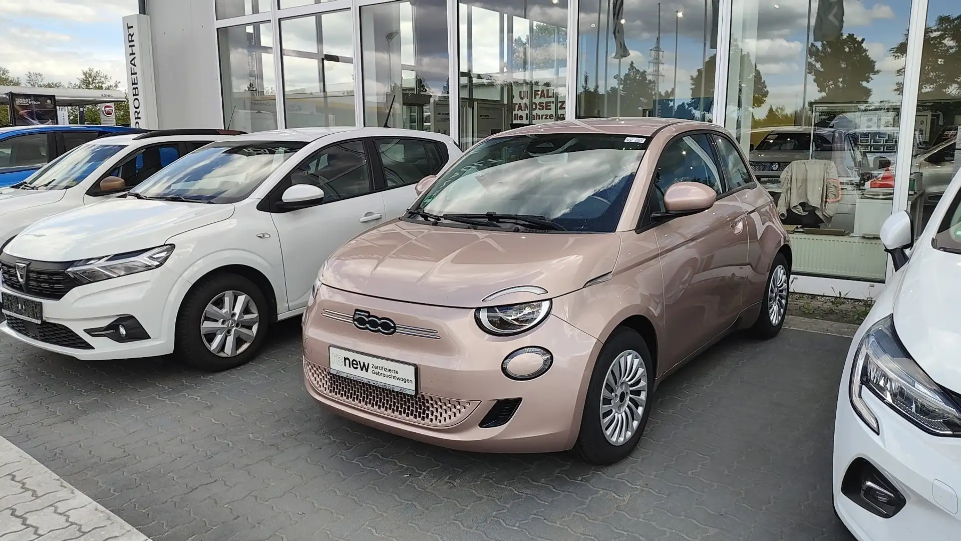Fiat 500e Allwetterräder Navi Keyless-Go Schnelllader Gold - 1