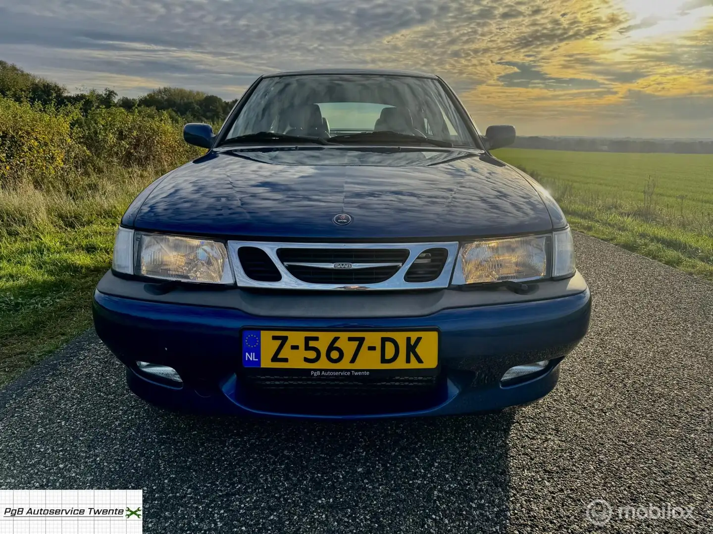 Saab 9-3 2.3 Turbo Aero coupé Aut cosmic bleu revisie motor Bleu - 2