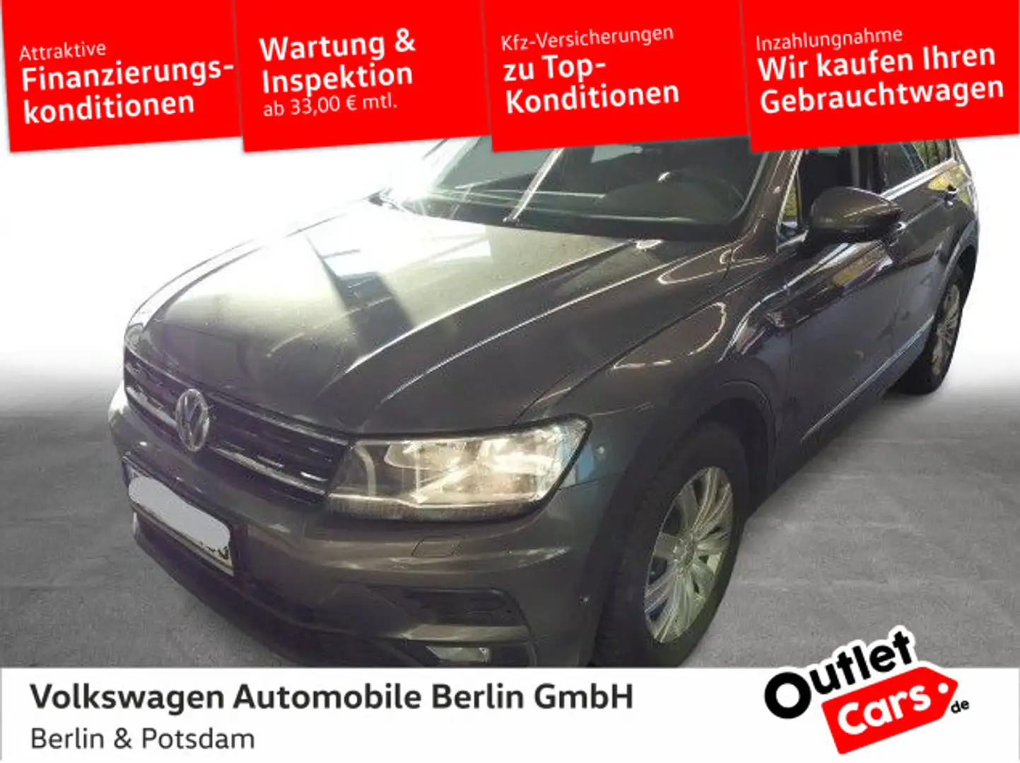 Volkswagen Tiguan 2.0 TDI BMT Sound DSS Navi ACC SHZ Grau - 1