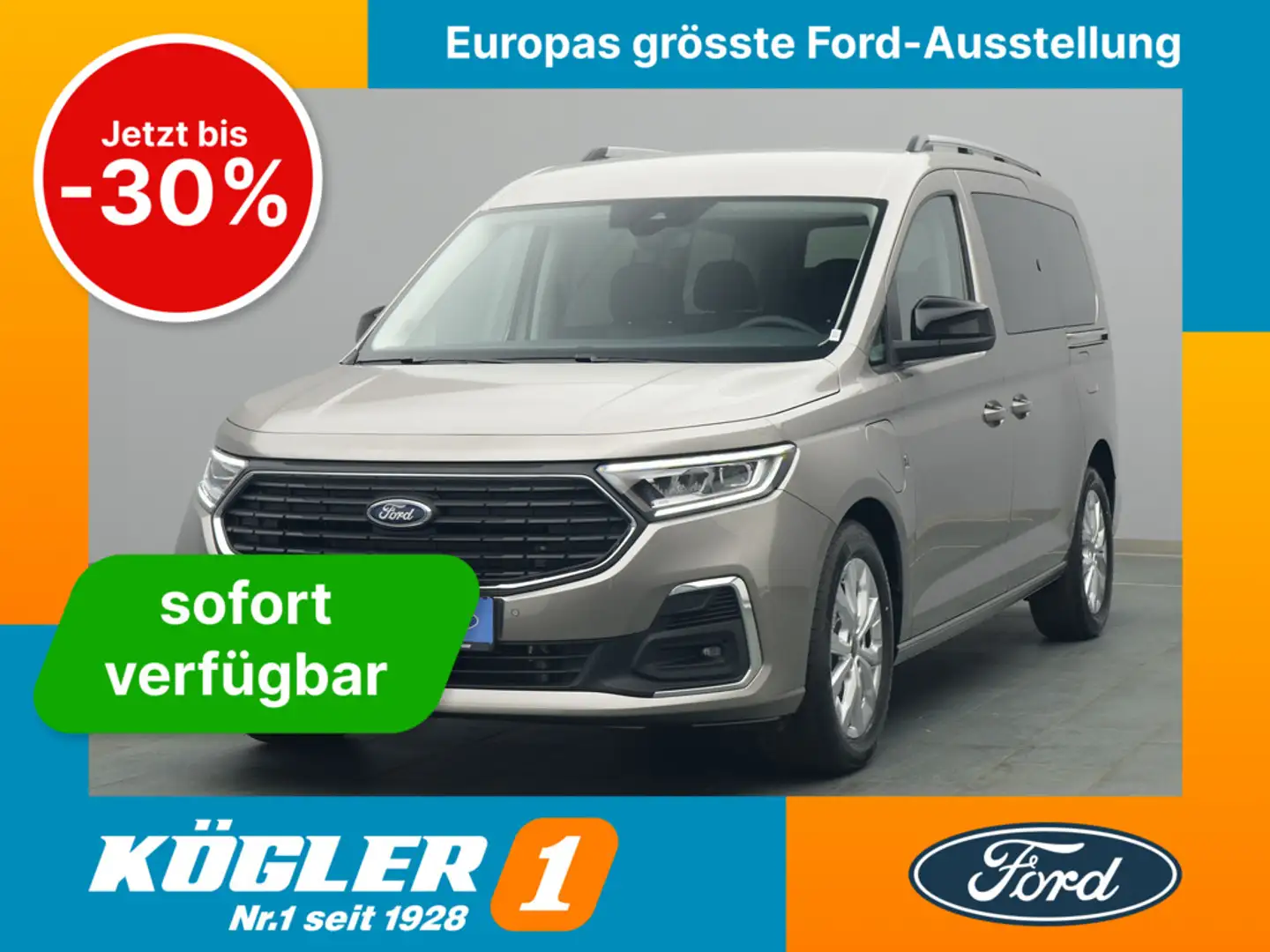 Ford Tourneo Grand Connect Titanium PHEV 150PS Silber - 1
