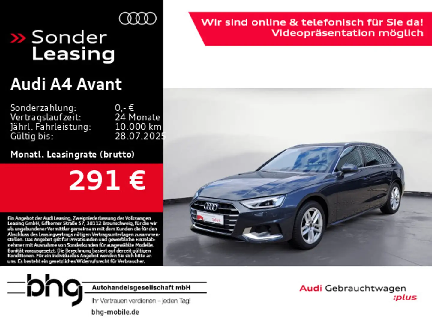 Audi A4 35 TFSI S tronic advanced Grau - 1