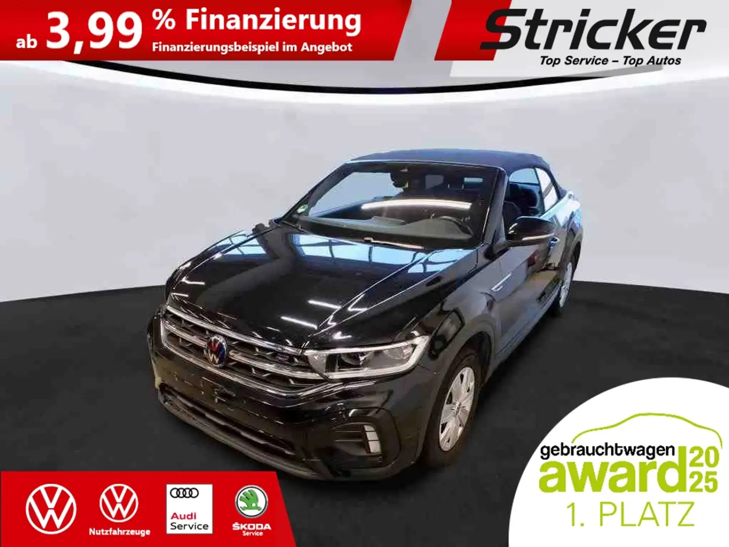 Volkswagen T-Roc Cabriolet R-Line 1.5TSI DSG 299,-ohne Anzahlung N Noir - 2