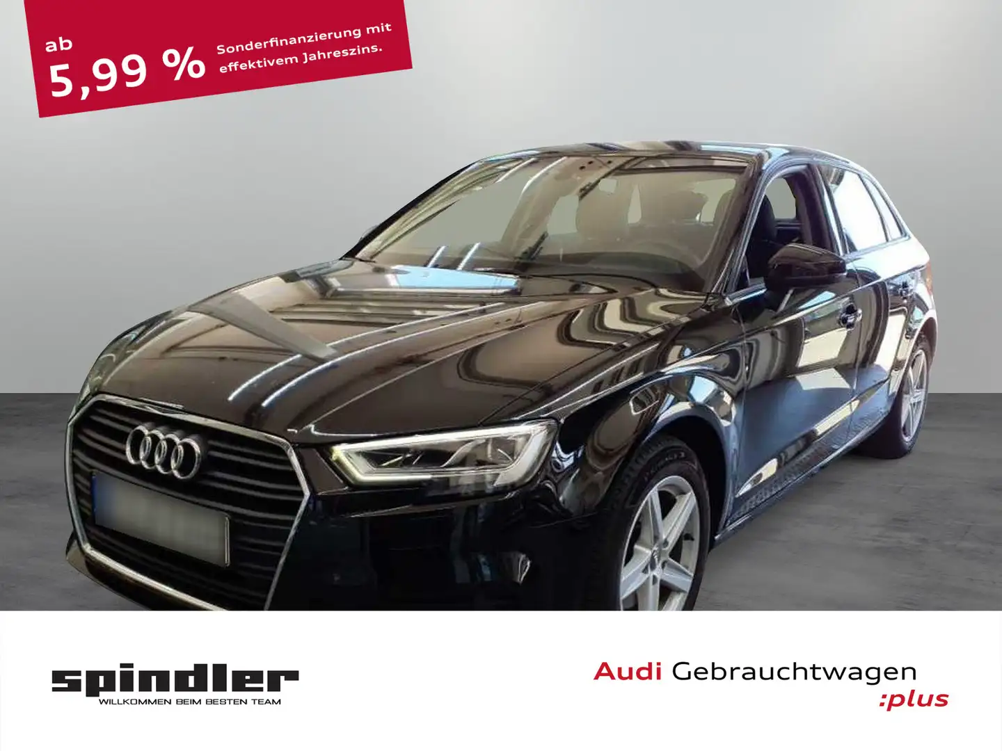 Audi A3 1.6 TDI / MMI-Navi plus, LED, RFK Noir - 1