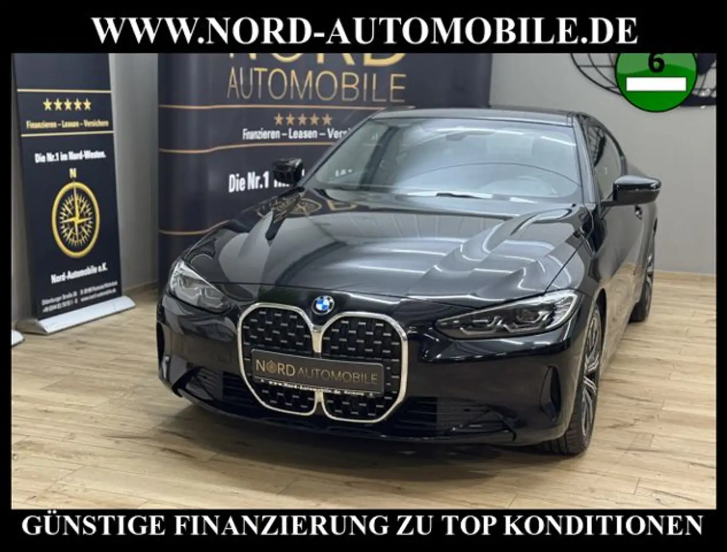 BMW 420 i Coupé Steptronic *LIVE CP*LEDER*PDC*LED* Zwart - 1