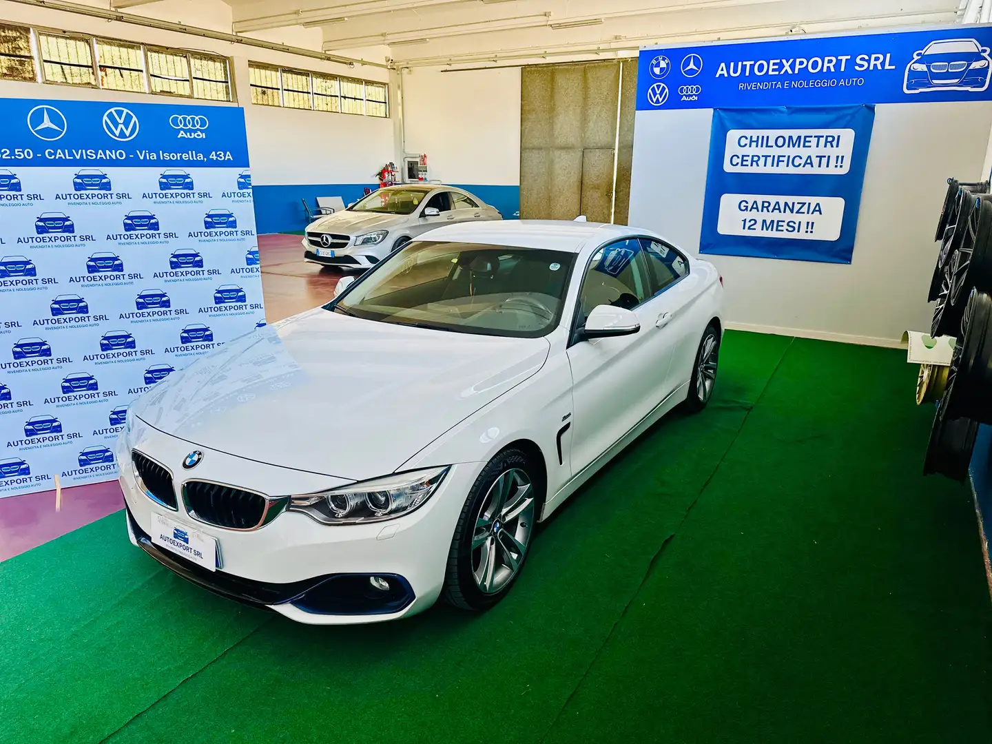 BMW 418 418d Coupe Sport my15 Blanc - 1