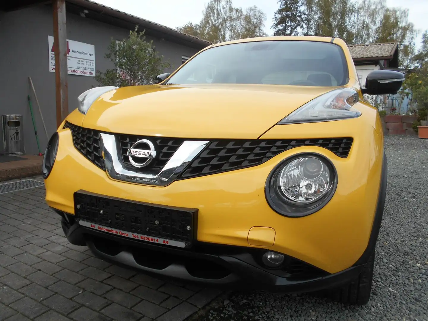 Nissan Juke Tekna DAB,Navi,Sitzh. Standheiz.1.Hand!! Gelb - 1