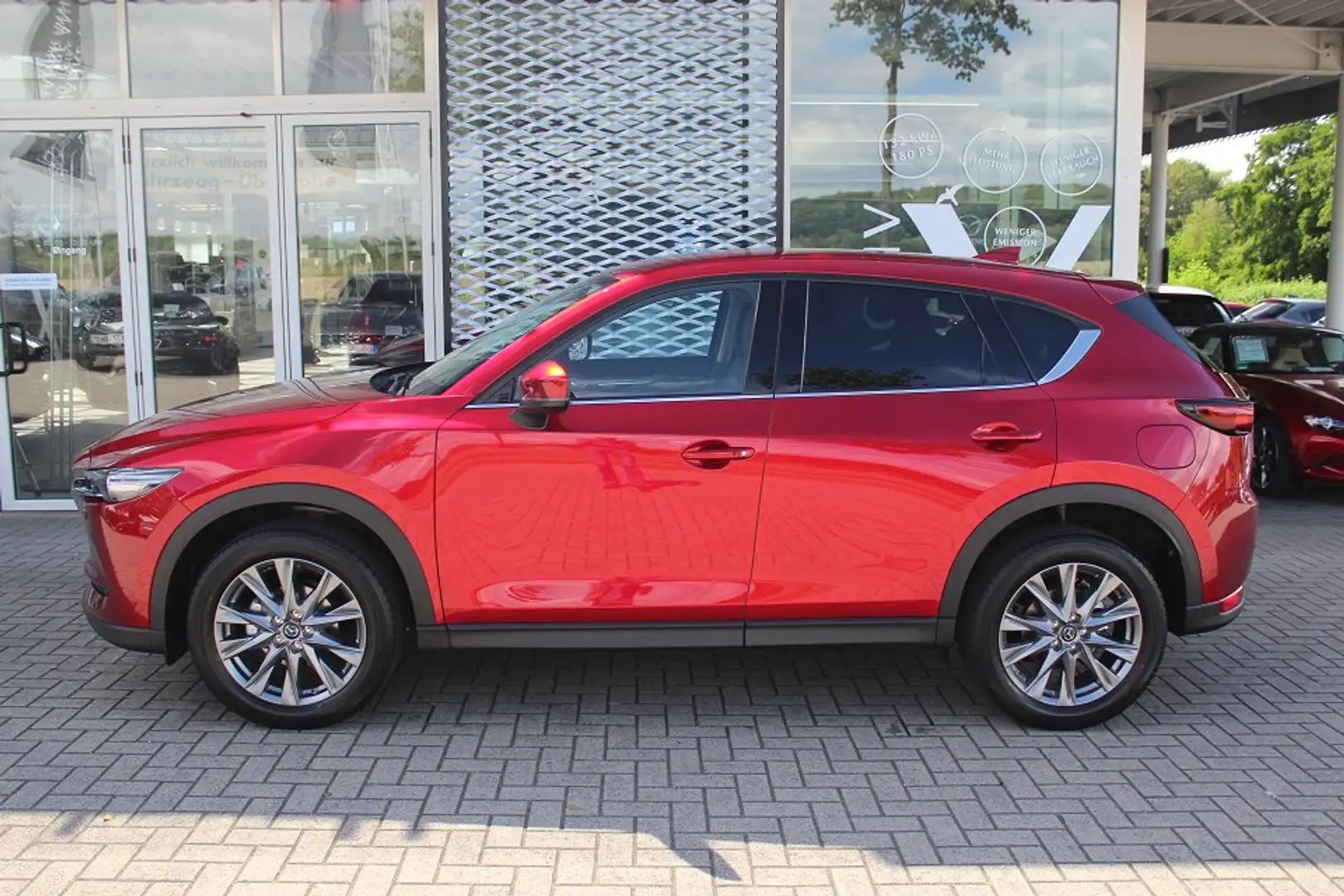 Mazda CX-5 D-184 AWD AT Sports-Line LEDER GSD *AHK* el.Sitzv. Rot - 2