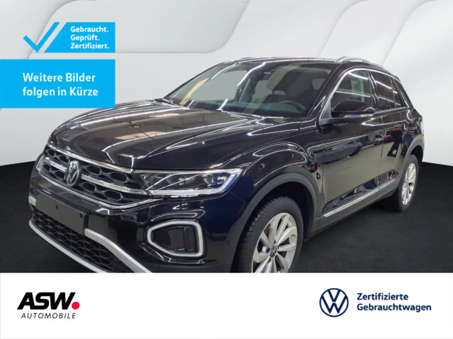 Volkswagen T-Roc Style 1.5 TSI DSG LED Navi ACC PDC SHZ AHK Schwarz - 1