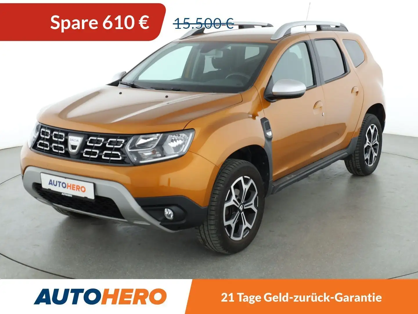 Dacia Duster 1.6 SCe Prestige*NAVI*CAM*PDC*SHZ*TEMPO*KLIMA* Orange - 1