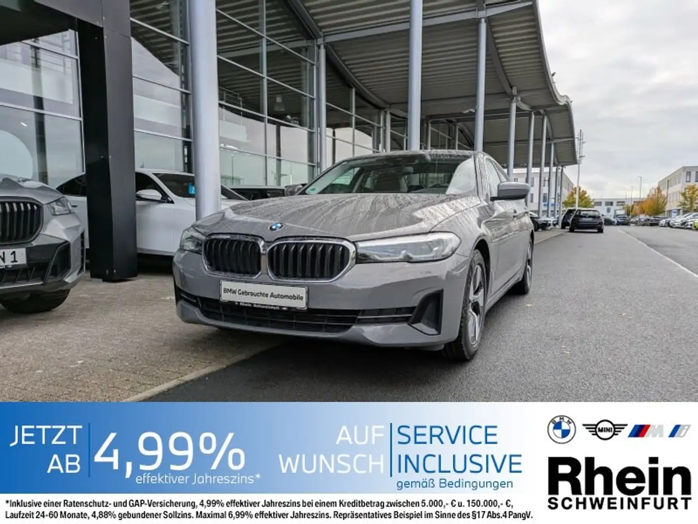 BMW 520 d Lim. AHK. Harm./Kard. Park.Ass. Grau - 1