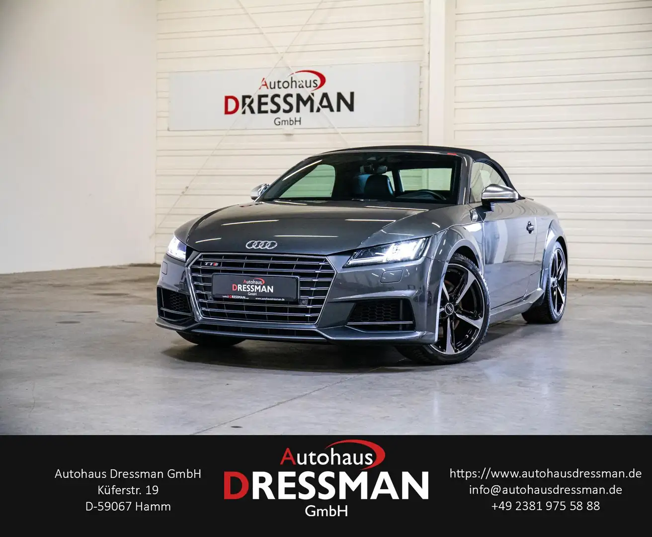 Audi TTS Roadster quattro LED B&O LEDER NAVI 19 ZOLL Gris - 1