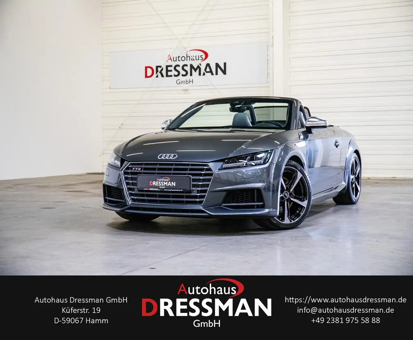 Audi TTS Roadster quattro LED B&O LEDER NAVI 19 ZOLL Gris - 2