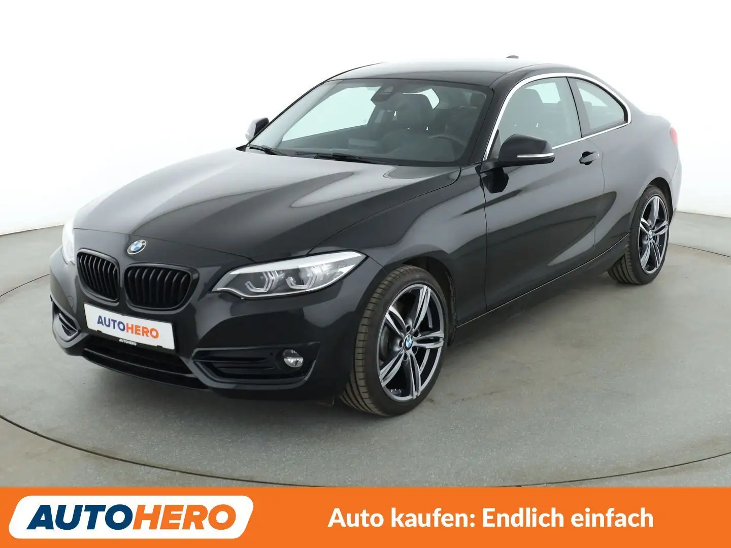 BMW 230 230i Sport Line Aut.*NAVI*LED*TEMPO*PDC* Noir - 1