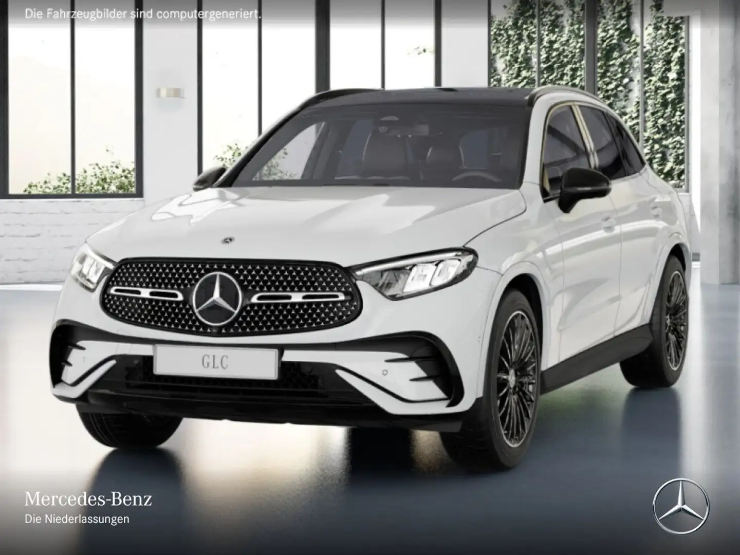 Mercedes-Benz GLC 450 d 4M AMG+NIGHT+PANO+360+AHK+LED+BURMESTER Weiß - 2