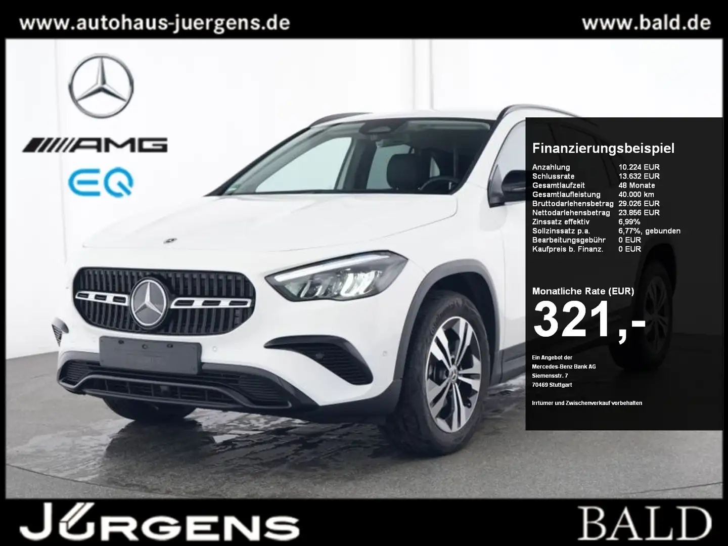 Mercedes-Benz GLA 180 Progressive-Advanced/LED/Easy/Night/18" Blanc - 1