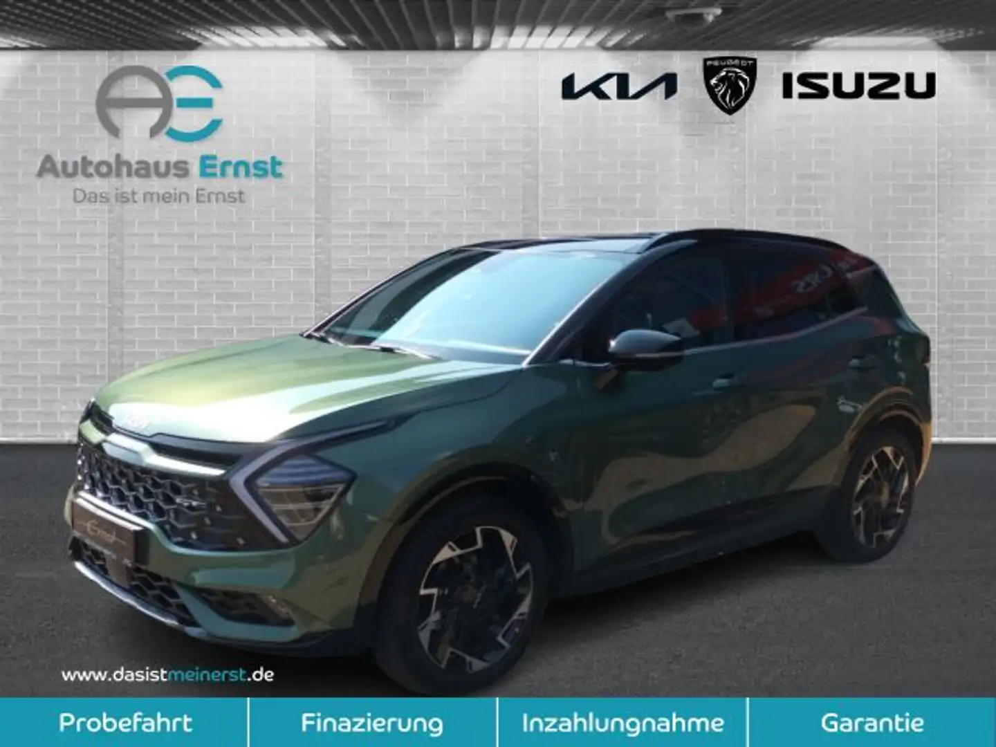 Kia Sportage 1,6 T-GDI 132 AWD Eco-Dyn.+ (48V M-H) DCT GT-Line Grün - 2