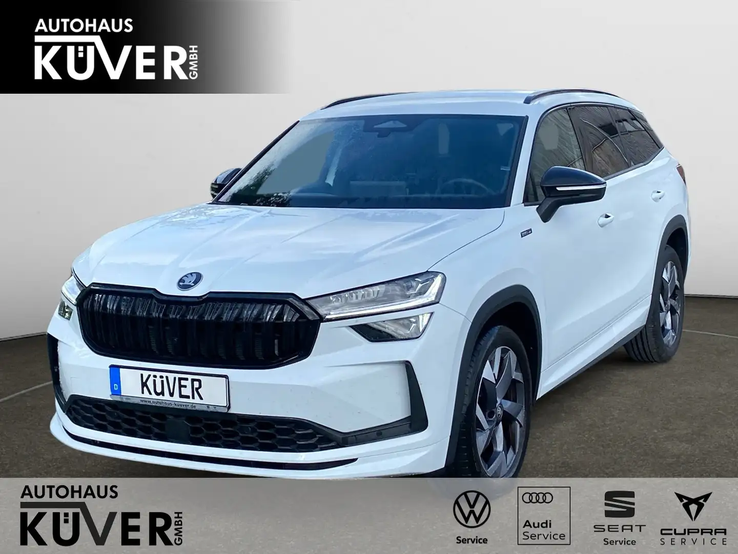 Skoda Kodiaq Sportline 2.0 TDI DSG Navi+ACC+Matrix+DCC Weiß - 1