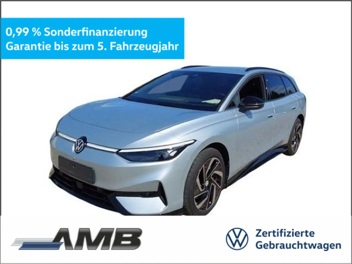 Volkswagen ID.7 Tourer Pro 77kWh/AHK/Matrix/Wärmepu/11.29Ga Silber - 1