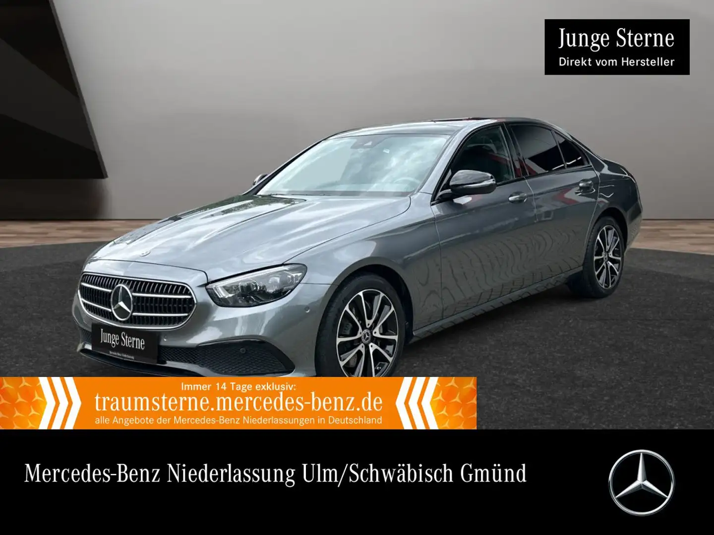 Mercedes-Benz E 220 d 4M AVANTG+NIGHT+PANO+AHK+MULTIBEAM+KAMERA Grau - 1