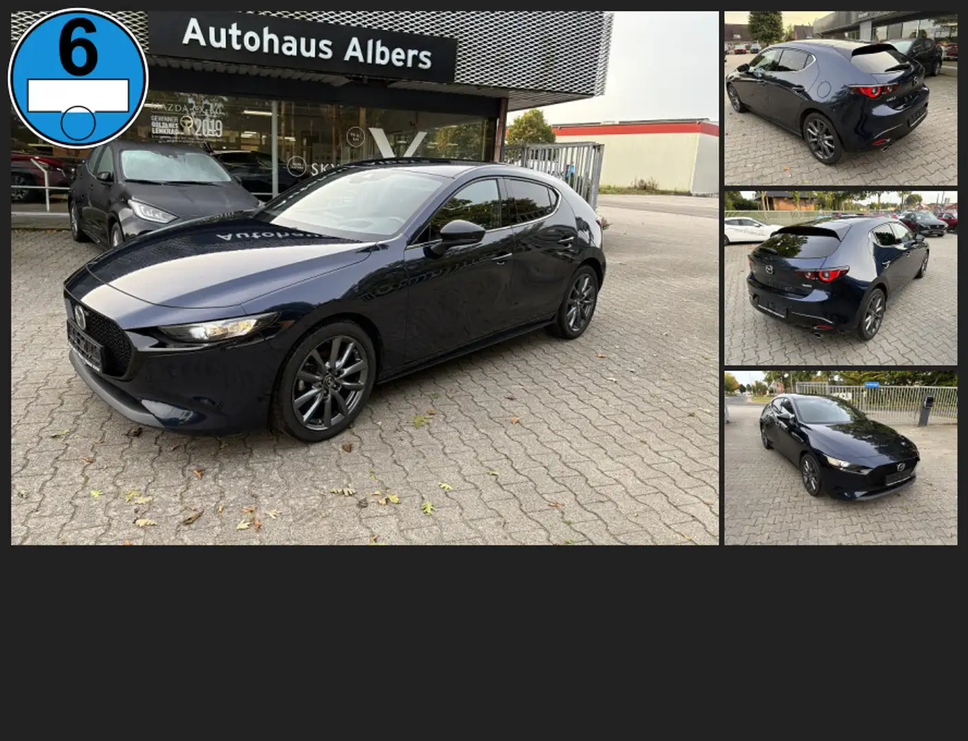 Mazda 3 SKYACTIV-G2.0 M Hybrid HOMURA, AUTOMATIK, R.Kamera Blau - 1