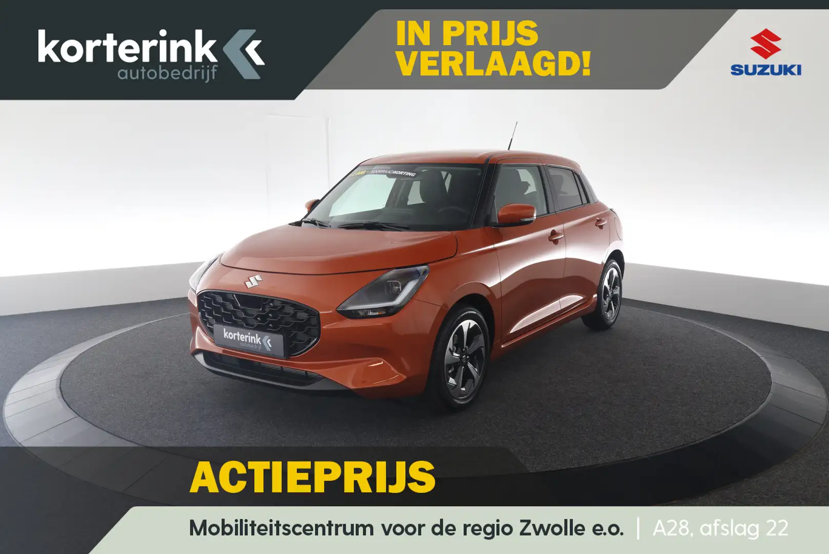 Suzuki Swift 1.2 Style Smart Hybrid | € 2.300,- korting Oranje - 1
