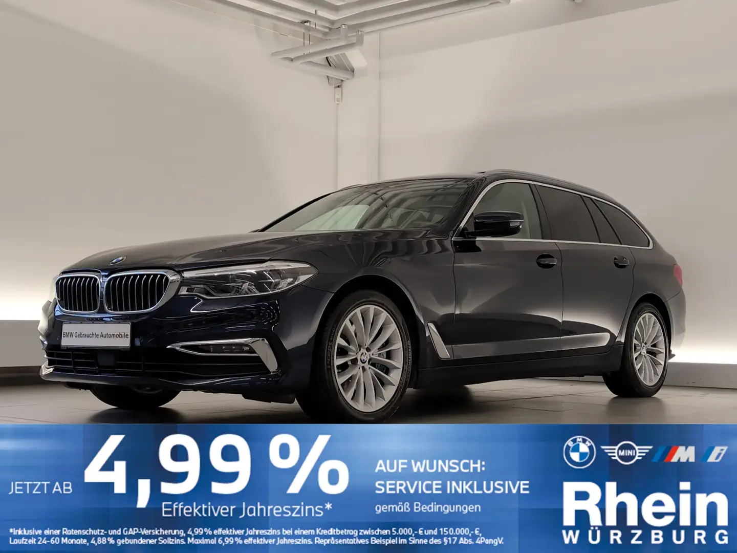 BMW 540 i xDrive Touring Luxury Line HiFi/PDC/Pano Blau - 1