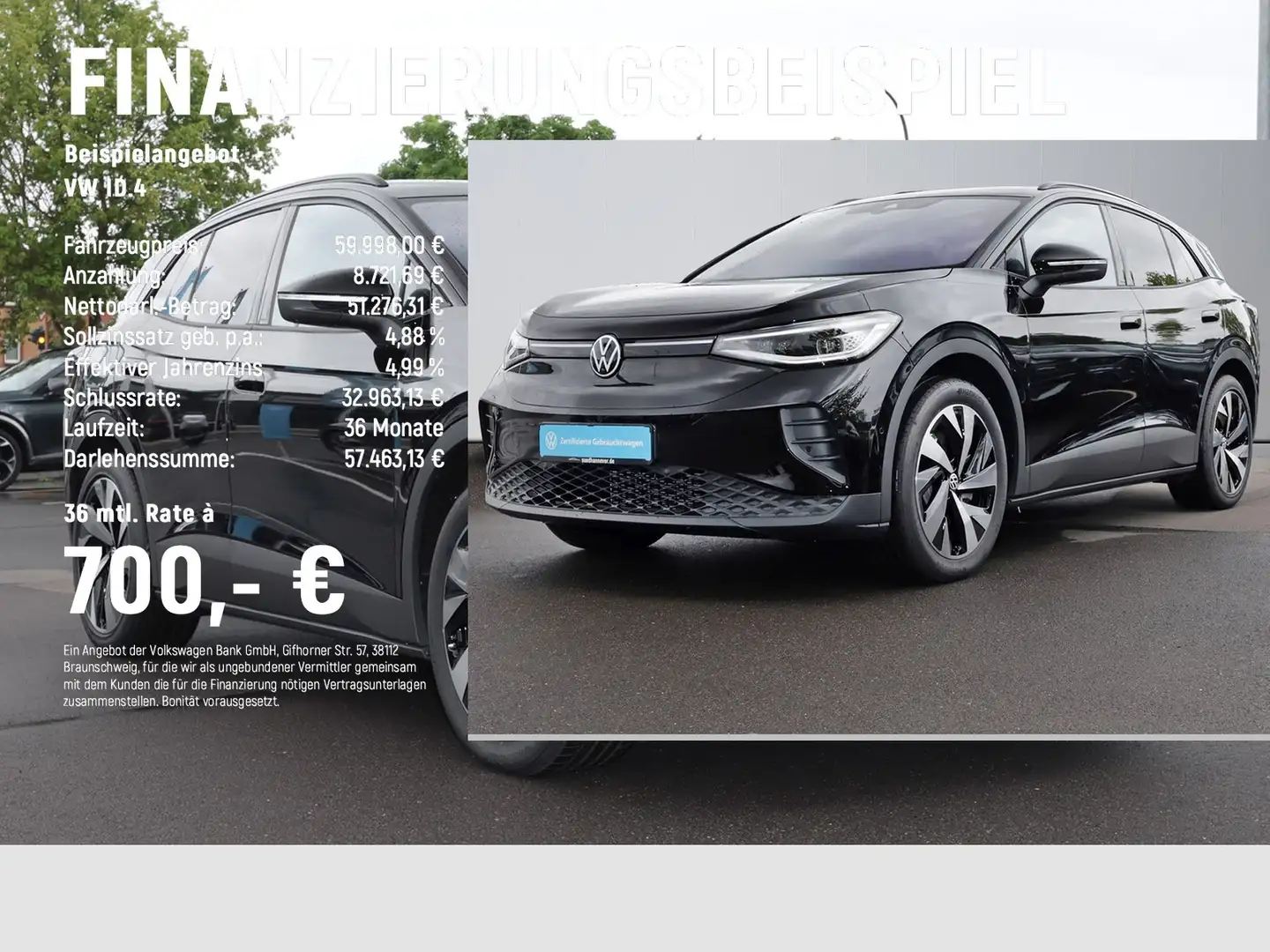 Volkswagen ID.4 Pro 210 kW mit Infotainment-Paket Schwarz - 2