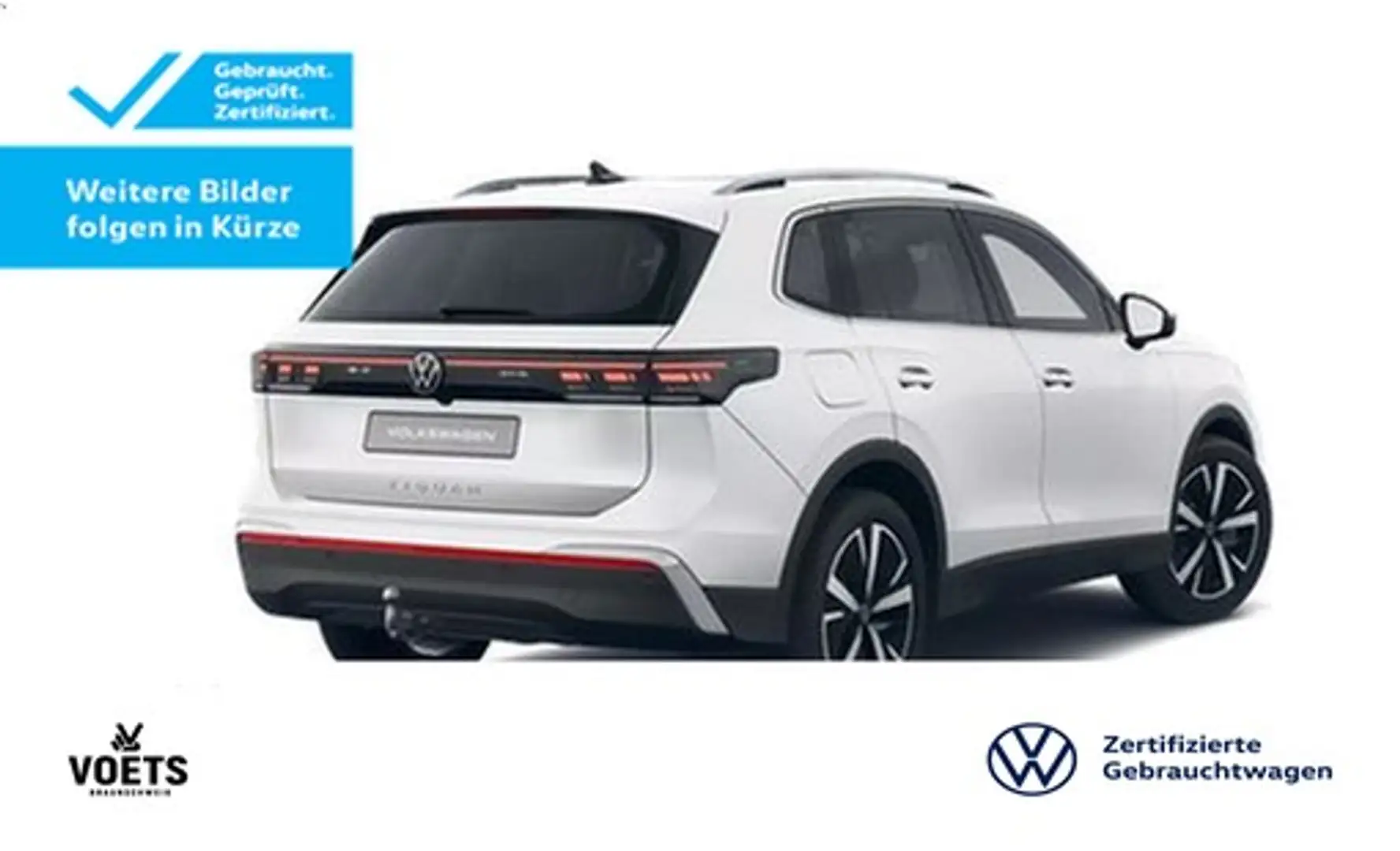 Volkswagen Tiguan Elegance 2.0 TDI DSG AHK+PANO+SHZ Weiß - 2