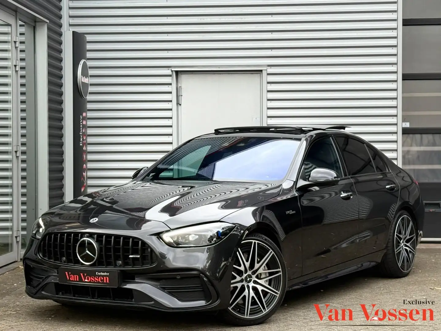 Mercedes-Benz C 43 AMG 4MATIC |Pano|GARANTIE|Sfeer|Trekhaak|360 Camera|Bu Grijs - 1