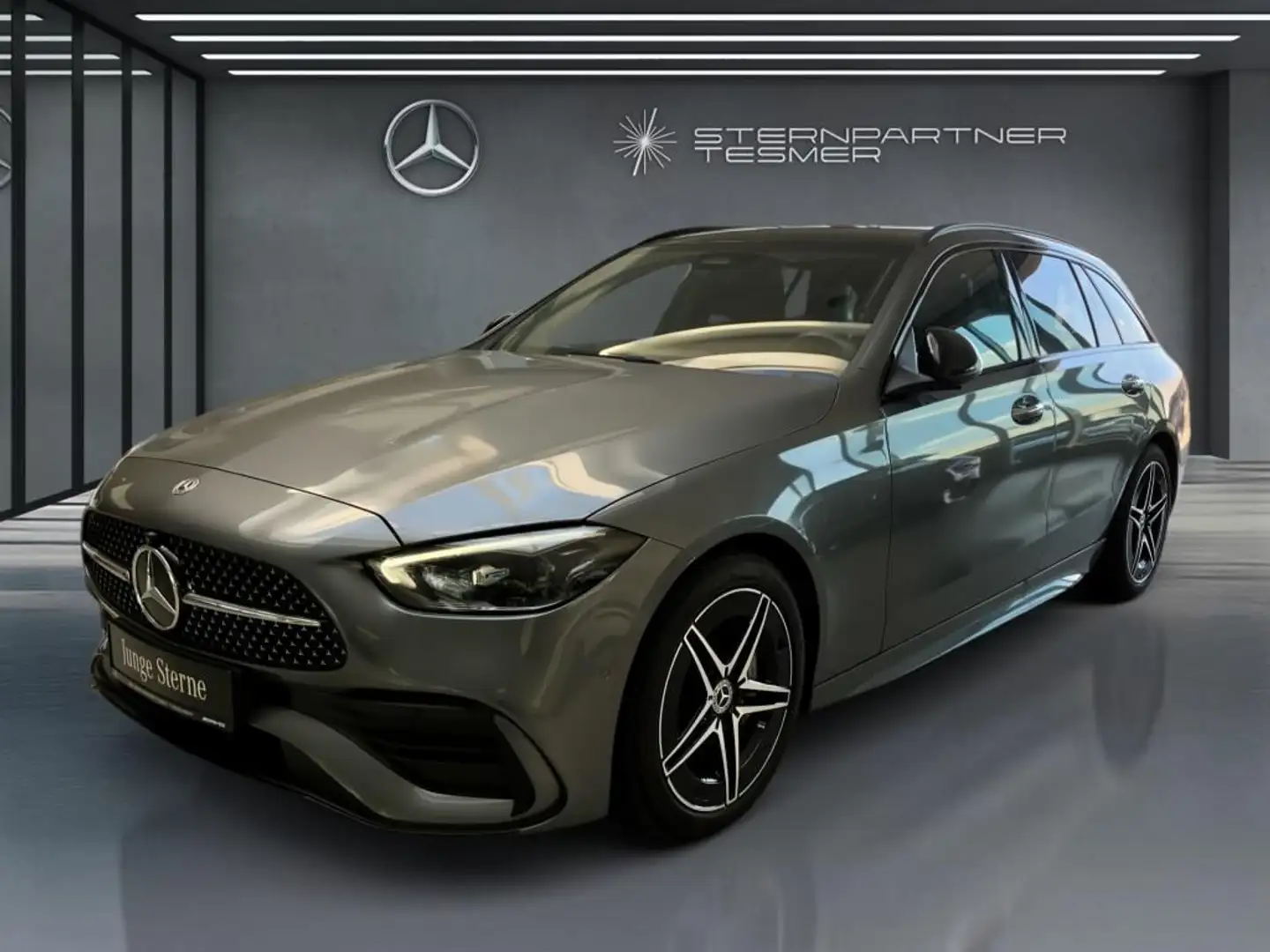 Mercedes-Benz C 300 d T AMG, Dig.,L,HuD,BURM,360°,Distr,PANO Gris - 1