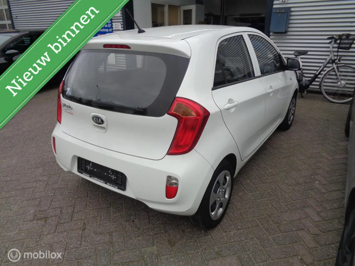 Kia Picanto 1.0 CVVT EcoLine/Airco/Stuurbekr/5 deurs/CV/nette Wit - 2