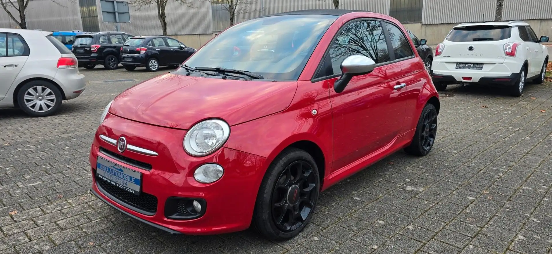 Fiat 500 S Cabriolet 1.2 - PDC Rot - 2