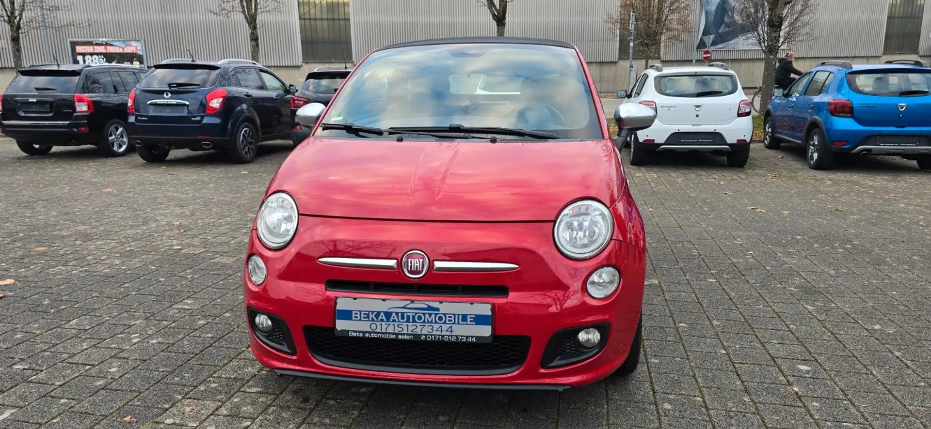 Fiat 500 S Cabriolet 1.2 - PDC Rot - 1