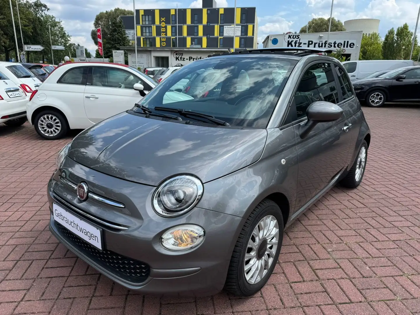 Fiat 500 1.2 8V Lounge AUTOMATIK Schiebedach*GJR*PDC Grau - 1