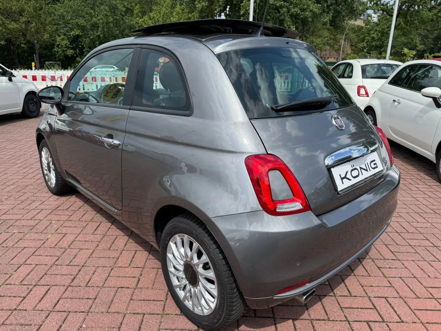 Fiat 500 1.2 8V Lounge AUTOMATIK Schiebedach*GJR*PDC Grau - 2