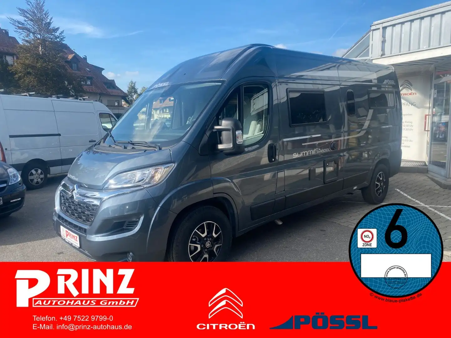 Pössl Summit 600 L Shine 140 PS *2.Batterie *ALU Grau - 1