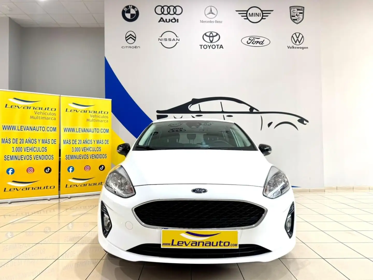 Ford Fiesta 1.0 EcoBoost MHEV Trend 125 Blanc - 2