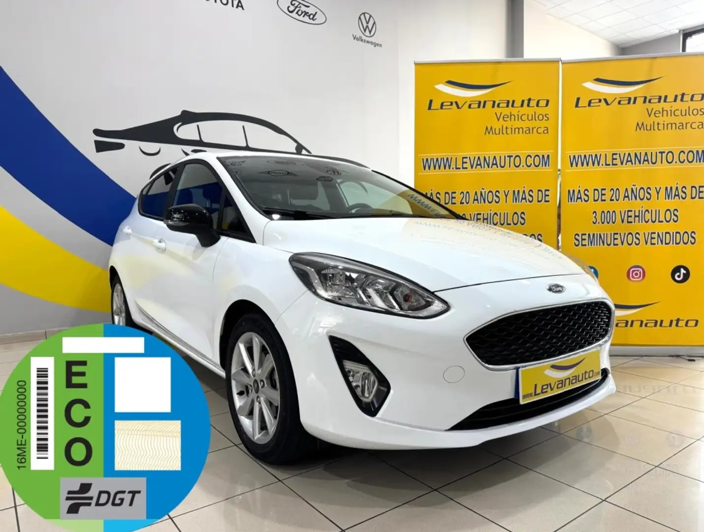 Ford Fiesta 1.0 EcoBoost MHEV Trend 125 Blanc - 1