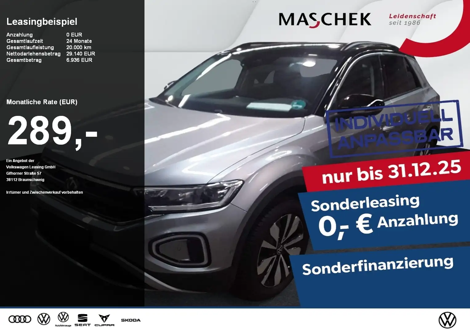 Volkswagen T-Roc Goal 2.0 TDI AHK Navi RearView SItzh. AHK Schwarz - 1