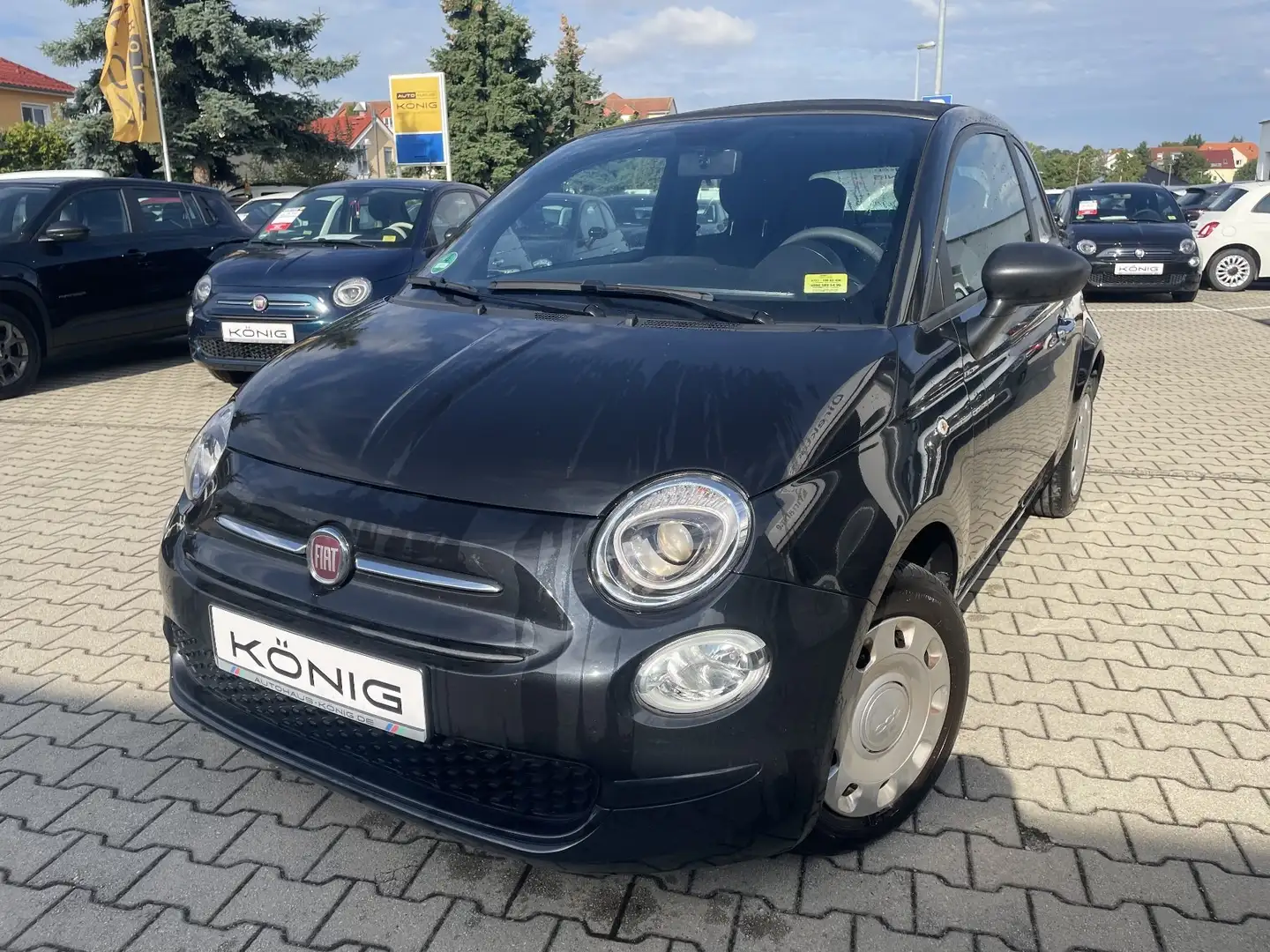 Fiat 500C 1.0 Cabrio Klima*Carplay*70PS Schwarz - 1